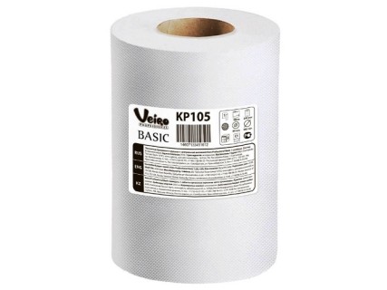 Veiro Professional Basic полотенца бумажные с центральной вытяжкой 1слой белые  300 метров